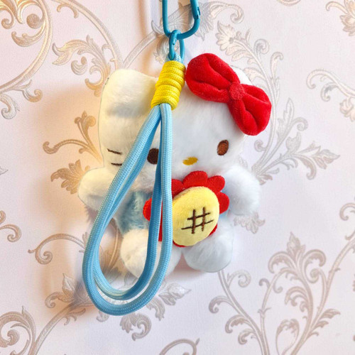 Hello Kitty Blue Strap, Keychain & Red Bow 5.5" VT-1373