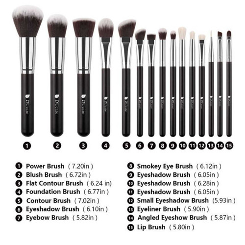 DU CARE 15 PCS Pro Makeup Brush Set 6971651823437