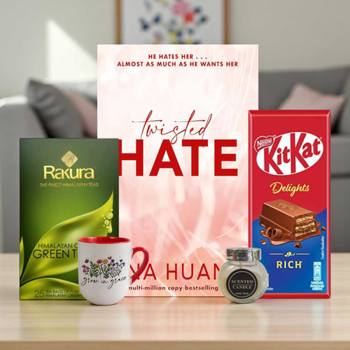 Romance Book, Sweets & Green Tea Gift Set SK-2008