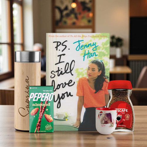 Romantic Reads & Cozy Sips Gift Set With Coofee & Sweets SK-2009