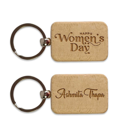 Custom Engraved Women’s Day Keychain with Recipient Name SK-2051