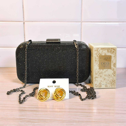 Elegant Perfume, Earring & Clutch Gift Set for Her BPL-1052