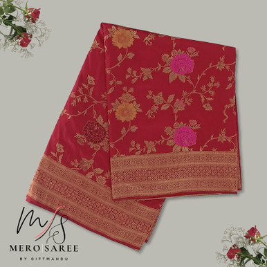 Elegant Saree, Candle & Beauty Gift Set For Her