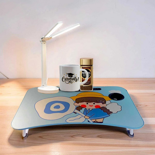 Study Table, Lamp, Coffee & Printed Mug Gift Set