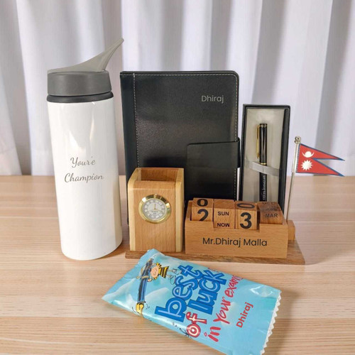 Exam Motivation Gift Set with Personalized Stationery & Treats SK-2136