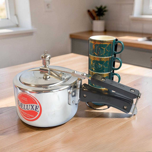 Ceramic Mug Set with Stand & Deluxe Pressure Cooker DKG-45