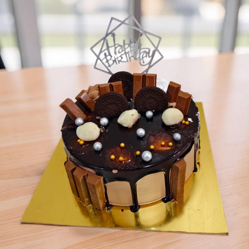 Chocolate Bliss Celebration Cake - 1lbs (Pokhara Only)