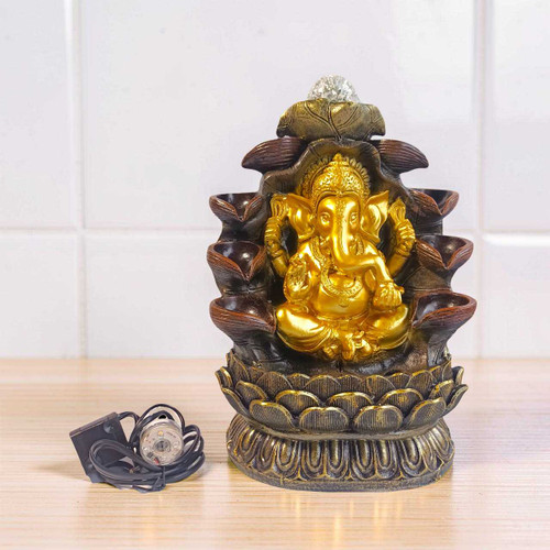 Diyo Ganesha Water Fountain with LED Lights SP-10774