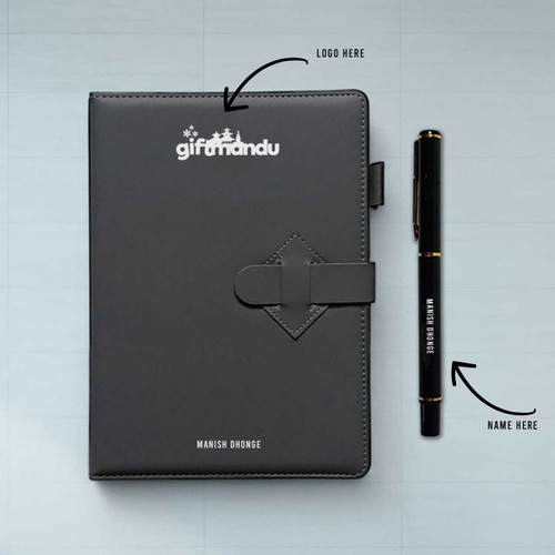 Premium Personalized Diary and Pen Set – Custom Names & Company Logo SK-2227