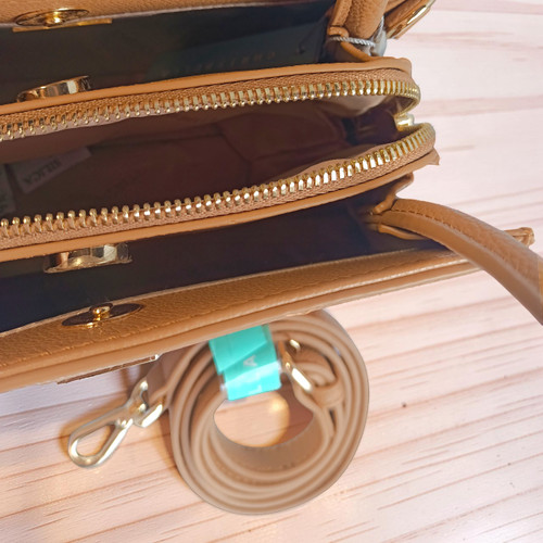 Chrisbella Fashionable Handbag in Classic Brown