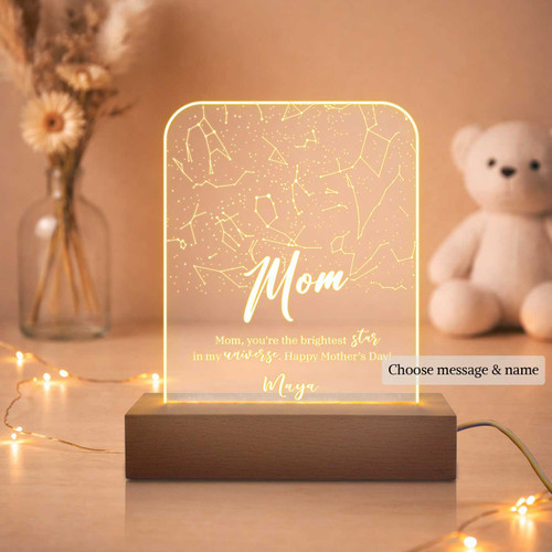 Personalized Mom Engraved Acrylic Lamp DKG-159
