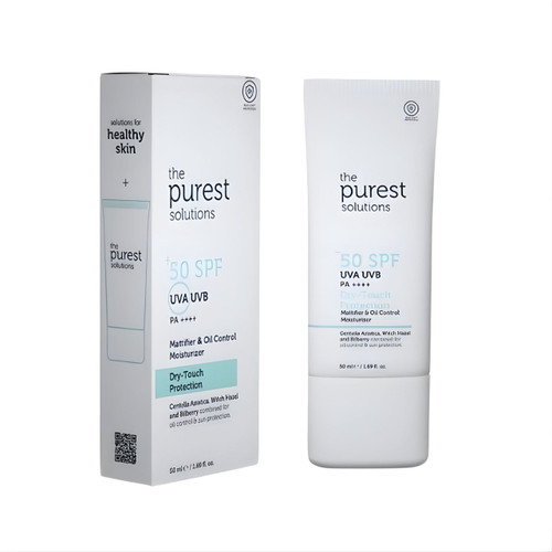 The Purest Solutions Dry-Touch Protection Mattifier & Oil Control Moisturizer for Oily Skin SPF 50+ 50ml