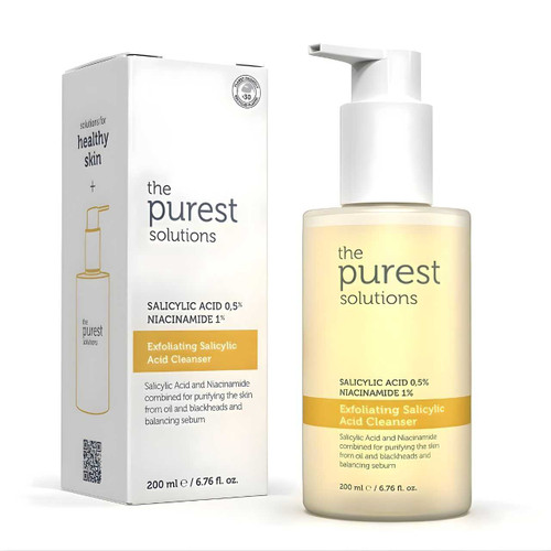 The Purest Solutions Exfoliating Salicylic Acid Cleanser 0.5 % Salicylic Acid, 1% Niacinamide 200ml TPS 211