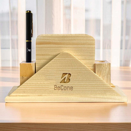 Personalized Wooden Tea Coaster & Pen Set DKG-186