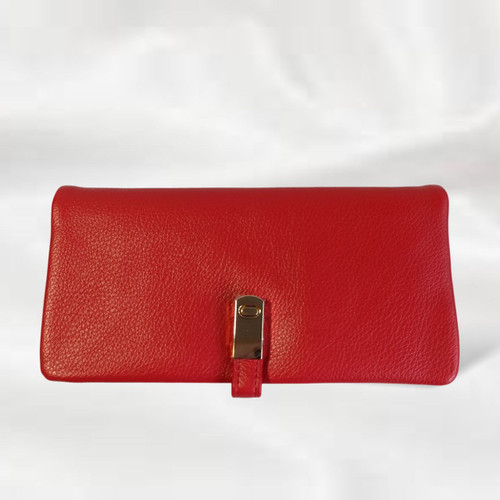 Fashion-Forward Red Bi-Fold Wallet for Ladies