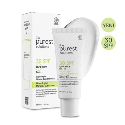 The Purest Solutions Mineral Filter Sunscreen SPF 30, 40ml TMS 234