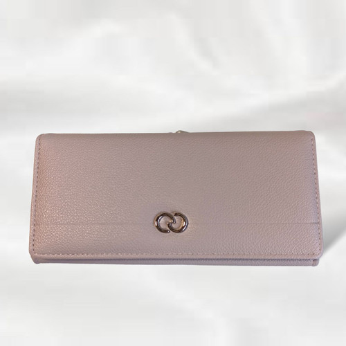 Stylish Purple PU Leather Bi-Fold Purse For Ladies