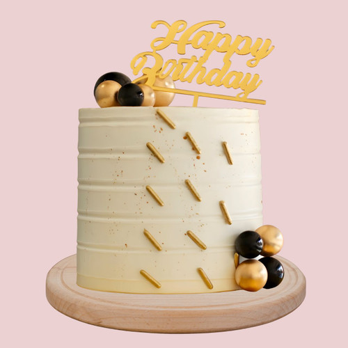 Elegant Black Forest Fondant Cake-2lbs (Dharan Only)