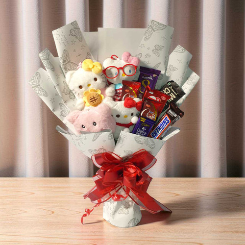 Hello Kitty & Chocolate Surprise Gift Bouque DKG-268