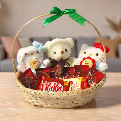Teddy Bear, Hello Kitty & Chocolate Combo Set DKG-269