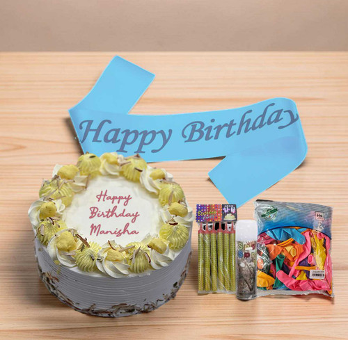 2lbs Ras Malai Cake & Birthday Set – Biratnagar Only BRT-AM-8