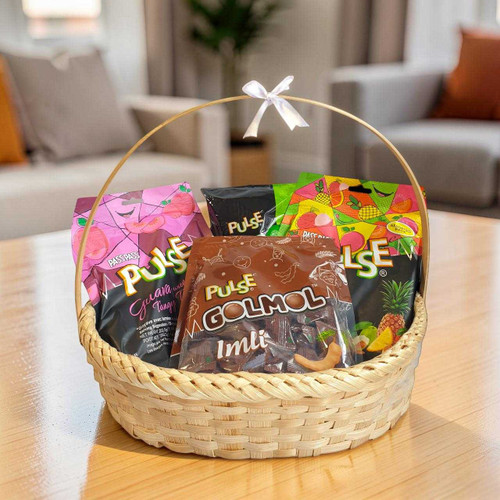 Celebration Candy Packets Gift Basket JNK-6836