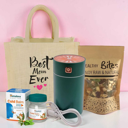 Relax & Nourish Gift Set Featuring Humidifier & Nuts For Mom SK-2299