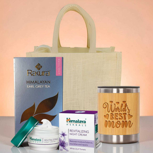 Bamboo Mug & Night Cream Gift Set For Mom SK-2307