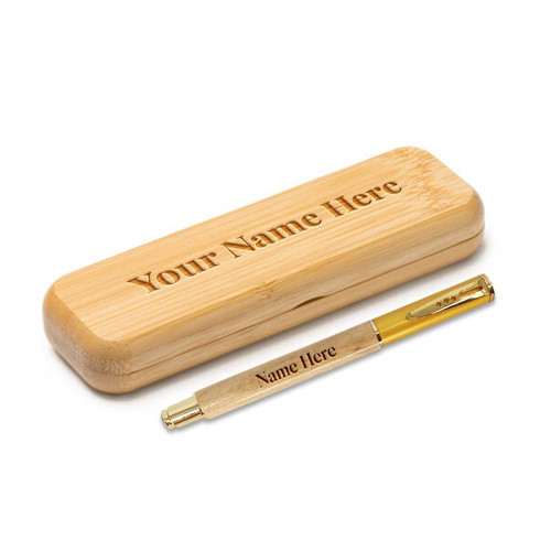 Personalized Writing Pen with Wooden Box DKG-327