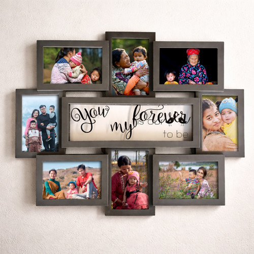 Personalized 8 Photo Frame with You My Forever Message