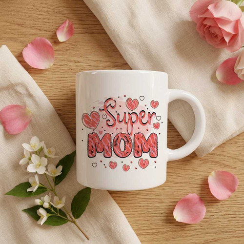 Super Mom Ceramic Mug – Perfect Mother’s Day Gift SK-2342