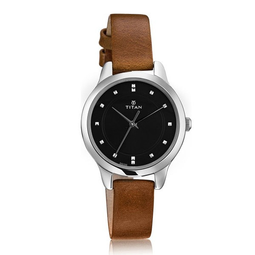 Titan Black Dial Analog Watch for Women-2481SL07