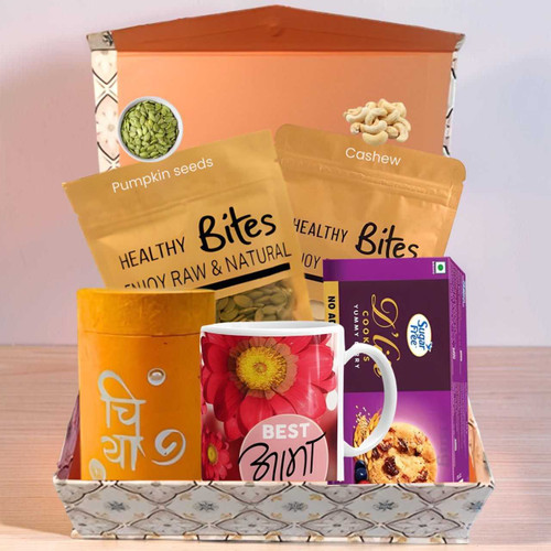 Healthy Sugar-Free Snacks & Aromatic Tea Gift Set DKG-438