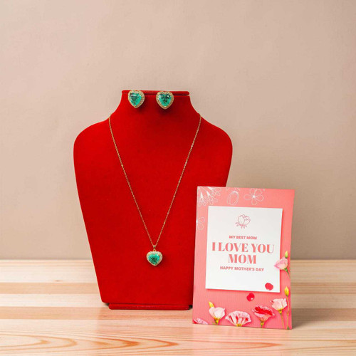Stylish Jewelry Set with Thoughtful Mother’s Day Greeting Card DKG-450