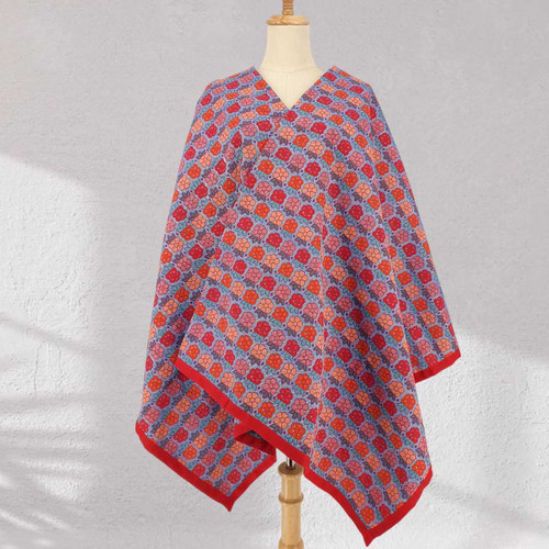 Light Purple Dhaka Shawl with Laliguras Design SWL-3261