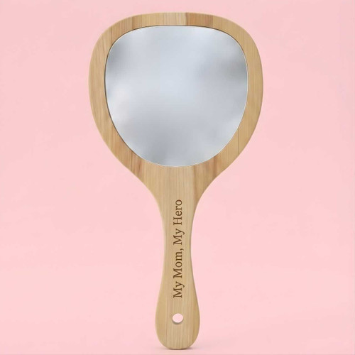 Elegant Personalized Wooden Rounded Rectangle Mirror DKG-580