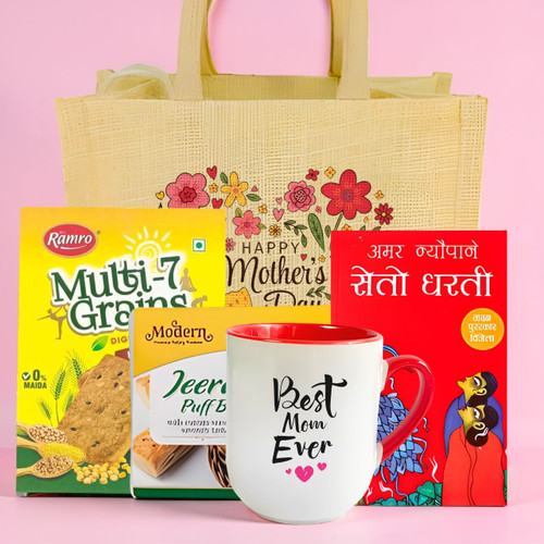 Heartfelt Reads & Savory Treats Gift Set for Mom