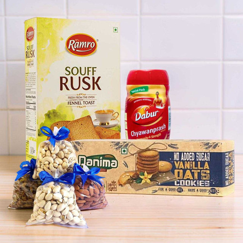 Healthy Immunity & Nutty Wellness Gift Hamper DKG-612
