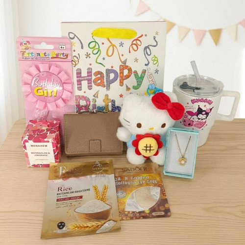 Adorable Glam & Relaxation Birthday Gift Combo DKG-628