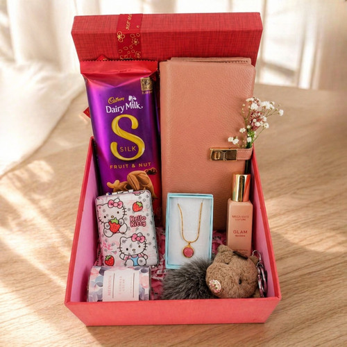 Cute & Elegant Gift Hamper for Her with Jewelry & Accessories