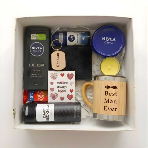 Luxury Men’s Gift Hamper with Grooming Essentials & Personalized Touch SK-2408
