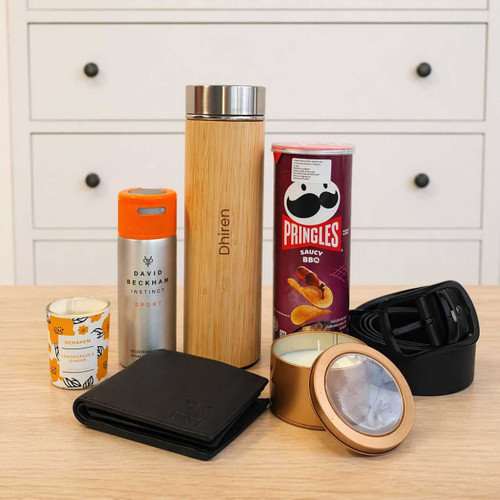 Luxury Essentials Gift Set with Snack for Him BPL-1117