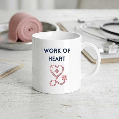 World Nurse Day - Work of Heart Printed Ceramic Mug SK-2439
