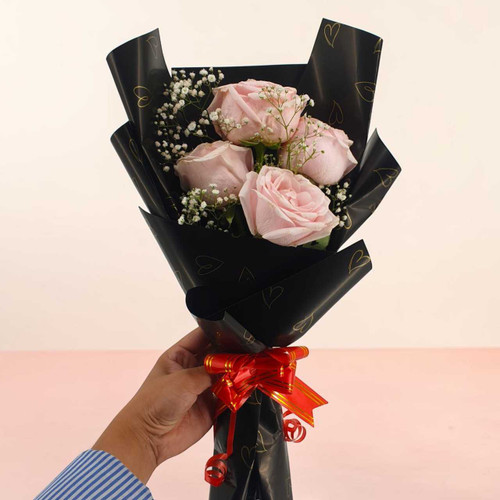 Premium Fresh Light Pink Rose Bouquet SK-2597