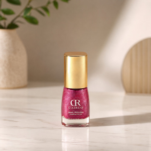 CR Cairuo Nail Polish in Plum Purple Glittery