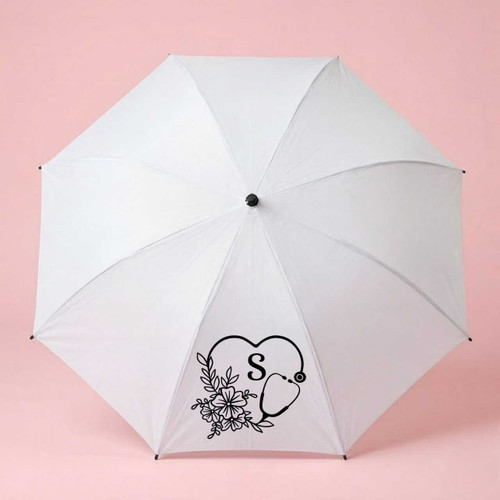 Personalized Nurse Initial Print Umbrella DKG-706