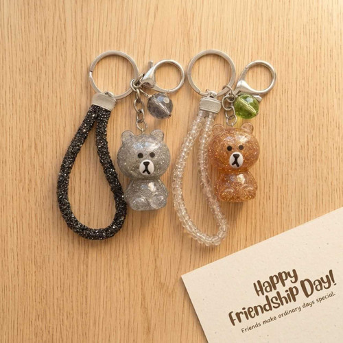 Friendship Day Teddy Bear Design Keyrings JNK-7128