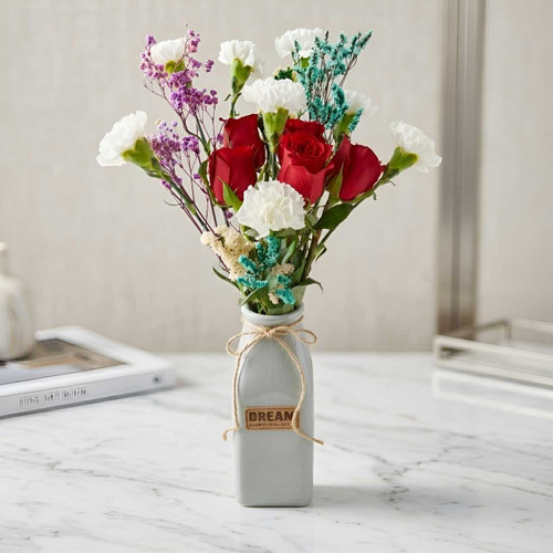 Graceful Mixed Floral Arranged In Dream Vase SK-2705