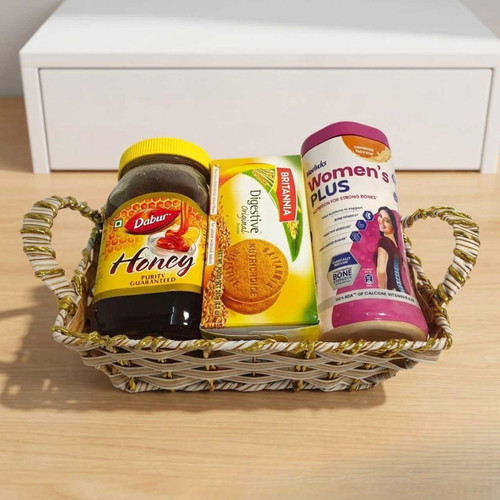 Honey, Biscuits & Horlicks Wellness Basket JNK-7140