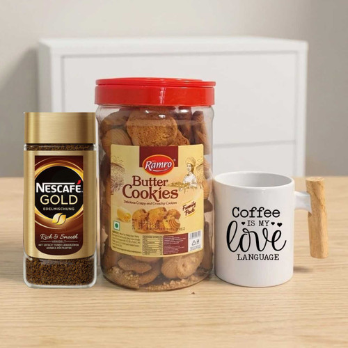 Coffee & Cookie Treat Set With Mug